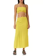 Koszule damskie - Trendyol Damska koszula dwuczęściowa, jednokolorowa, tkana, Olejek zielony, 36 - miniaturka - grafika 1