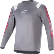 Koszulki męskie - Alpinestars Koszulka długi rękaw ALPINESTARS A-SUPRA ASTAR LS JERSEY, Dark Gray Rozmiar: XXL - miniaturka - grafika 1
