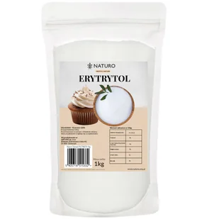 Erytrytol Erytrol Słodzik Zero Kalorii Naturalny FIT 1kg / Naturo - Cukier i słodziki - miniaturka - grafika 1