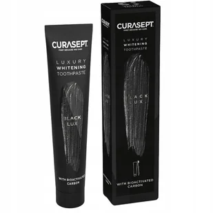 Curasept Black Lux czarna wybielająca pasta do zębów o działaniu wybielającym 75 ml - Pasty do zębów - miniaturka - grafika 1
