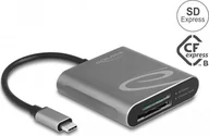 Czytniki kart pamięci - Czytnik Delock Delock USB Type-C Card Reader fur SD Express und CFexpress Speicherkarten 91000 - miniaturka - grafika 1