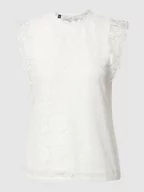 Bluzki damskie - Bluzka z obszyciem koronką model ‘COLLINE’ - miniaturka - grafika 1