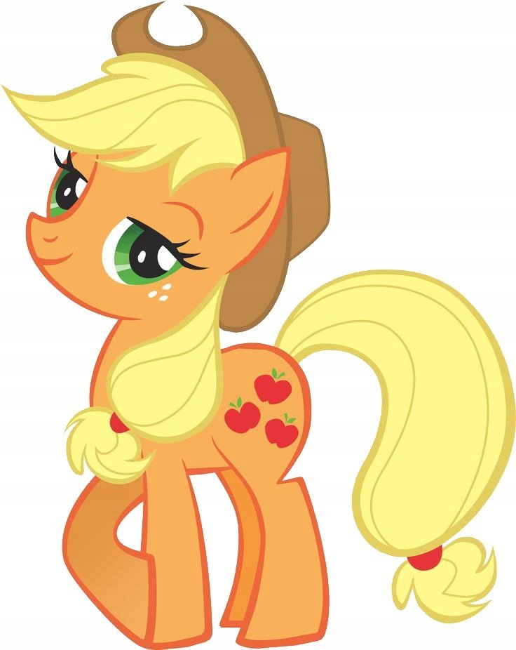 Naklejka Uv Wypukła Ozdobna DTF UV Aplikacja Applejack Kucyk Pony