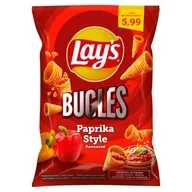 Chipsy - Lay's Bugles Przekąski kukurydziane o smaku papryki 75 g - miniaturka - grafika 1