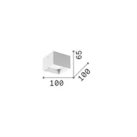 Lampy pozostałe - Ideallux Ideal Lux downlight Spike Square, biały, aluminium, 10 x 10 cm - miniaturka - grafika 1