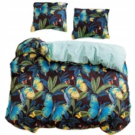 Pościel - Pościel 200x220 bawełna satynowa dwustronna GierekHoff 3 el motyle - miniaturka - grafika 1