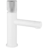 Baterie umywalkowe - Mexen Elba One bateria umywalkowa, biała/chrom - 74101-22 - miniaturka - grafika 1