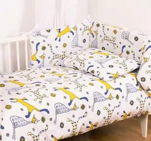 Pościel 3 el. 100x135 z ochraniaczem Trendy w koty BabyMatex - Pościel dla dzieci - miniaturka - grafika 1