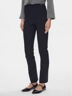 Spodnie damskie - Tommy Hilfiger Spodnie materiałowe Elevated WW0WW39721 Granatowy Slim Fit - miniaturka - grafika 1