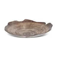 Figurki dekoracyjne - EUROFIRANY Misa ceramiczna 30 cm jasnobrązowa - miniaturka - grafika 1
