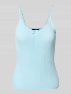 Top o kroju regular fit z czystej bawełny model ‘LISA’ - Koszulki i topy damskie - miniaturka - grafika 1