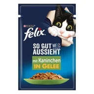 Mokra karma dla kotów - Felix So gut wie es aussieht Królik 52x85 g - miniaturka - grafika 1