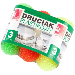 Druciak Zmywak 3 Szt Do Zmywania Naczyń Plastikowy - Ściereczki, gąbki, czyściki - miniaturka - grafika 1