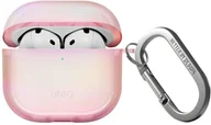 Akcesoria do słuchawek - UNIQ Iridescia do AirPods 4 Hang Case pink prism - miniaturka - grafika 1