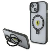 Etui i futerały do telefonów - Ferrari FEHMP15SUSCAH iPhone 15 6.1" transparent hardcase Ring Stand 2023 Collection MagSafe - miniaturka - grafika 1