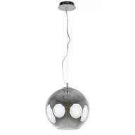 Lampy sufitowe - Italux Lampa wisząca Spectre 1 x 60 W E27 smoke/chrom DC-6042C - miniaturka - grafika 1