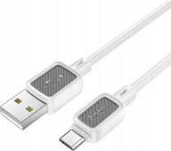 Kable USB - HOCO kabel USB A do Micro USB 2,4A X108 1 m biały - miniaturka - grafika 1