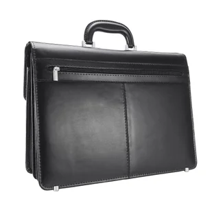 Aktówka MARCO (PL) Skóra Naturalna Torba Na Dokumenty Do Pracy CZARNA T19 - Teczki i aktówki - miniaturka - grafika 5