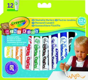 Crayola Flamastry Zmywalne Mini Kids 12szr 8325 - Przybory szkolne - miniaturka - grafika 2