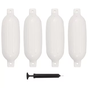 Odbijacze do łodzi, 4 szt., białe, 58,5x16,5 cm, PVC - Żeglarstwo - miniaturka - grafika 1