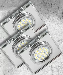 Candellux ZESTAW TRZECH OPRAW SS-13 CH/WH 99-48325) 99-48325 - Oprawy, klosze i abażury - miniaturka - grafika 1