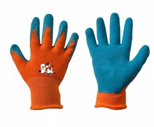 Rękawice orange latex rozmiar 4 Junior - Rękawice robocze - miniaturka - grafika 1