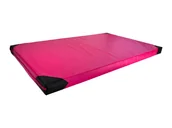 Maty do ćwiczeń - Materac gimnastyczny UNDERFIT 200 x 120 x 10 cm miękki różowy - miniaturka - grafika 1