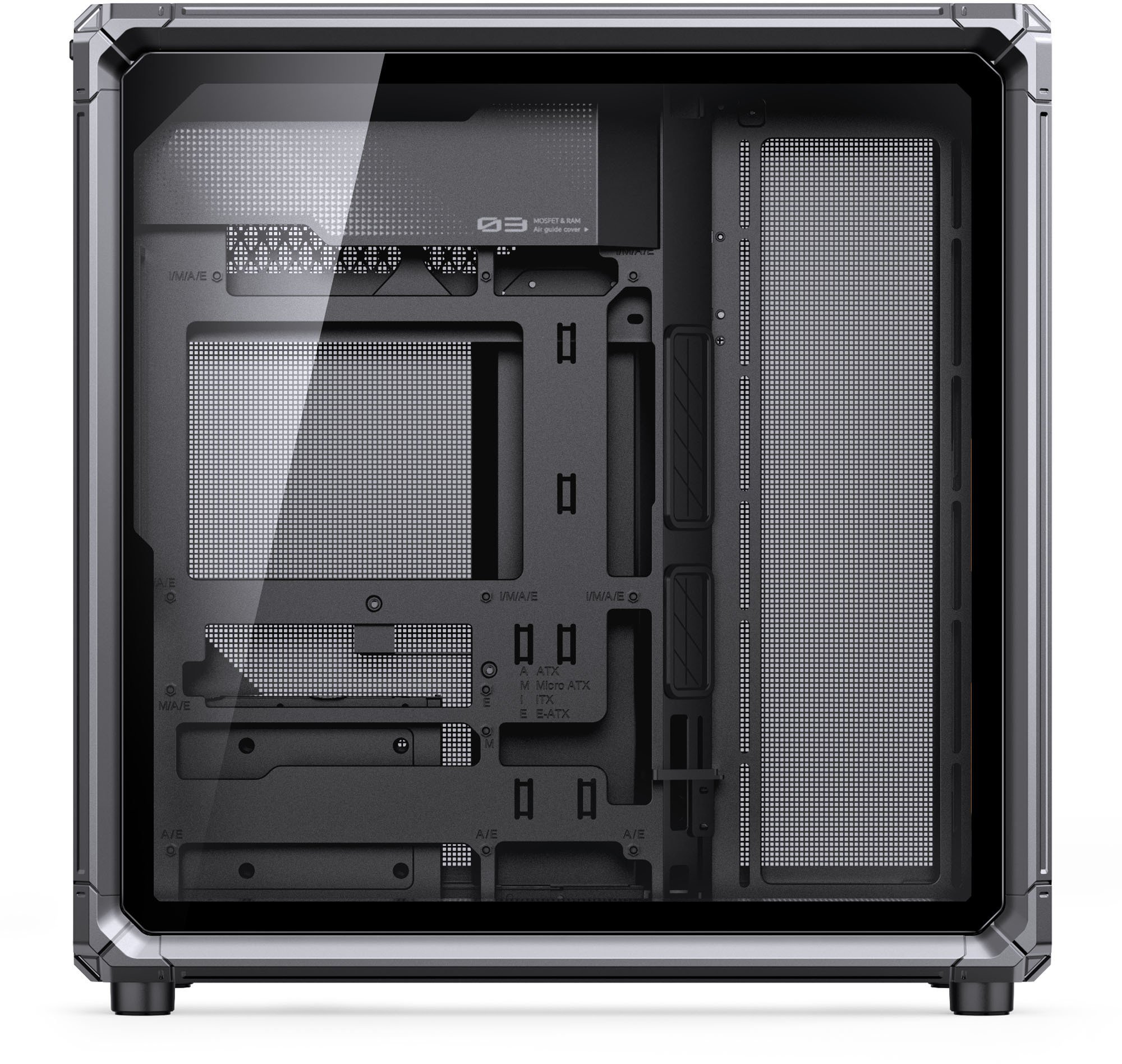 Obudowa Jonsbo X400 obudowa komputerowa, Midi-Tower, ATX, Tempered Glass - szary X400 GRAY
