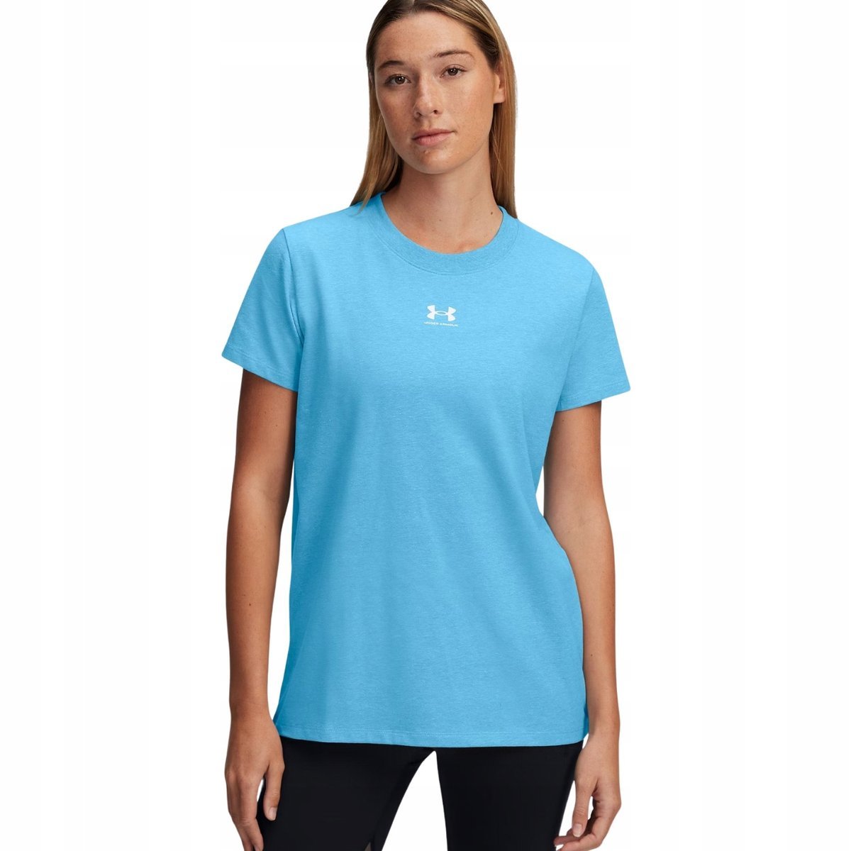 Koszulka Damska Under Armour Rival Core Ss Jasnoniebieska 1383648 453 S