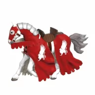 Figurki dla dzieci - Koń rycerza Gryfa - PAPO - miniaturka - grafika 1