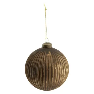 CLAYRE & EEF CLAYRE &amp EEF Bombka choinkowa złota postarzana 6GL2293B - Bombki - miniaturka - grafika 1