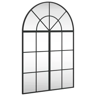 vidaXL Lustro ścienne czarne 60x90 cm Krzywe żelazko - Lustra - miniaturka - grafika 1