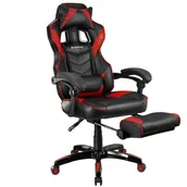 Fotele gamingowe - TRACER Fotel  Gamezone Masterplayer Czarno-czerwony - miniaturka - grafika 1