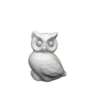 Figurka szkliwiona sowa Puchacz Swarovski 18 cm Souvenire - Figurki dekoracyjne - miniaturka - grafika 1