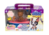 Figurki dla dzieci - Brudaski w kąpieli -  zestaw łazienka  Boston biało-czarny - miniaturka - grafika 1