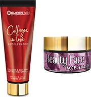 Balsamy i kremy do opalania - Supertan Supertan Collagen In Love + Słoiczek Beauty Face - miniaturka - grafika 1