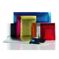 Koperty - Bong Koperta bąbelkowa 165x165mm czarna Metallic Bubble Bag 1szt. KOP.156 - miniaturka - grafika 1
