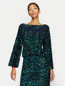 Bluzki damskie - Vila Bluzka Faith 14102266 Czarny Regular Fit - miniaturka - grafika 1