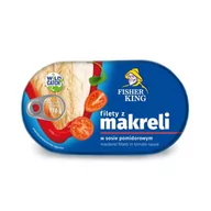 Konserwy i dania rybne - Filety Z Makreli W Sosie Pomidorowym 170G Fisherking - miniaturka - grafika 1