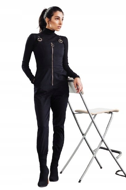 NA-KD SPODNIE OGRONICZKI CASUAL CZARNE 32 CAH