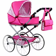 Wózki dla lalek - New Baby Wózek dla lalek Natálka, różowy - miniaturka - grafika 1