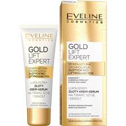 Serum do twarzy - Eveline Gold Lift Expert luksusowy złoty krem-serum na twarz szyję i dekolt dla skóry dojrzałej 40ml 46986-uniw - miniaturka - grafika 1