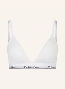 Calvin Klein Biustonosz Trójkątny Icon Cotton Modal weiss - Biustonosze - miniaturka - grafika 1