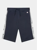 Spodenki damskie - Champion Szorty sportowe 305920 Granatowy Regular Fit - miniaturka - grafika 1