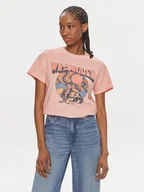 Koszulki i topy damskie - Wrangler T-Shirt 112350279 Koralowy Regular Fit - miniaturka - grafika 1