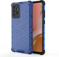 Etui i futerały do telefonów - Samsung Hurtel Honeycomb etui pancerny pokrowiec z żelową ramką Galaxy A72 4G niebieski - miniaturka - grafika 1