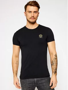 Koszulki i topy damskie - Versace T-Shirt Medusa AUU01005 Czarny Regular Fit - grafika 1