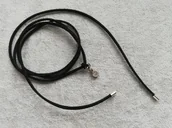 Naszyjniki - CHOKER kokardka rzemyk różne doczepki sznurek - miniaturka - grafika 1