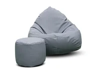 Fotele i pufy dla dzieci - Pufa sako XXL worek + gratis szara - miniaturka - grafika 1