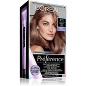 Farby do włosów i szampony koloryzujące - Loreal Recital Preference 7.1/L Islande popielaty blond - miniaturka - grafika 1